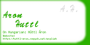 aron huttl business card